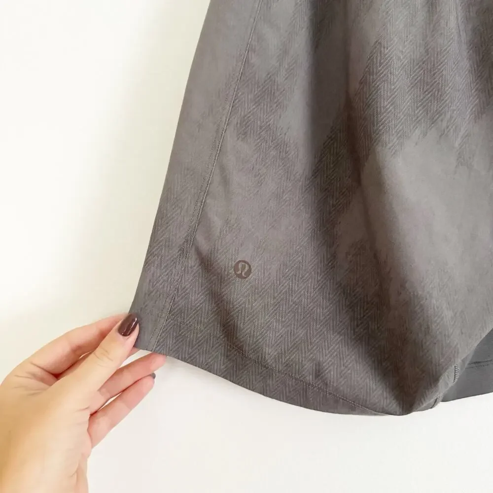 LULULEMON T.H.E. Short Linerless Twill Degrade Smokey Lead Large L